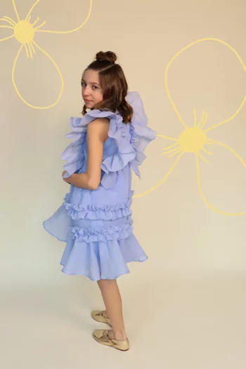 Ruffle Trim Dress