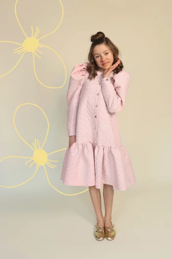 Puff-sleeve Dress