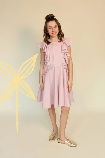 Ruffle A-line Dress