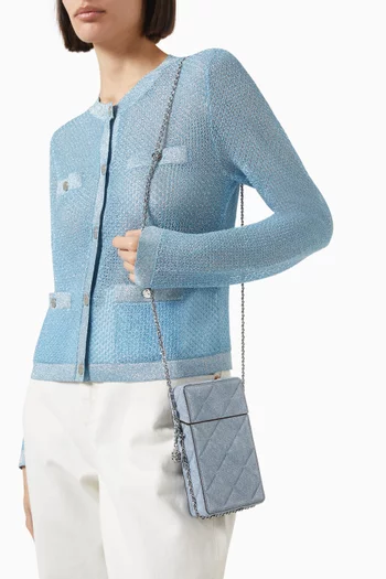 Fleming Phone Crossbody Bag in Denim