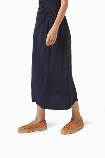 Ines Platform Espadrilles in Leather
