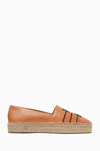 Ines Platform Espadrilles in Leather