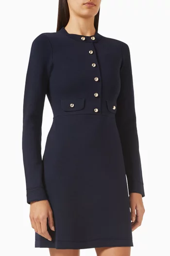 Bertille Mini Dress in Viscose-blend Knit