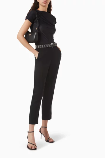 Parano Cropped Pants in Stretch-viscose