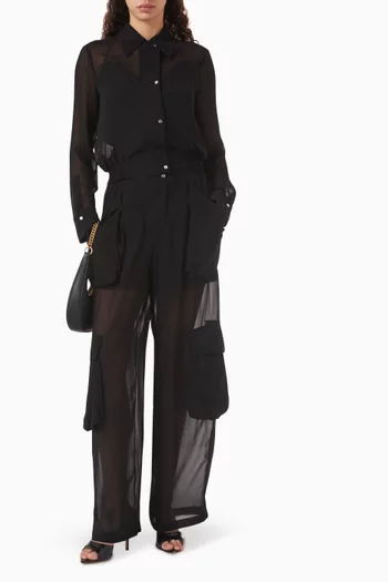 Sottocasa Cargo Pants in Chiffon