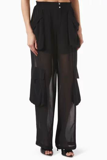 Sottocasa Cargo Pants in Chiffon