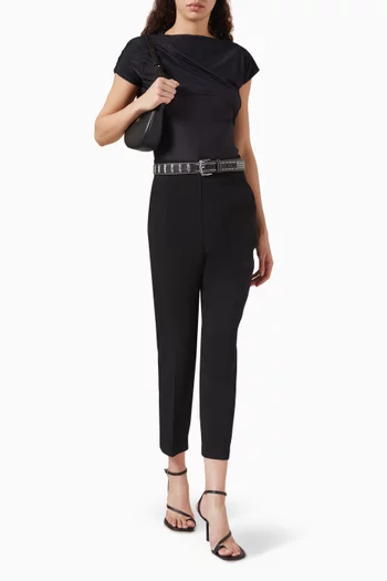 Marlena Draped Top in Translucent Jersey
