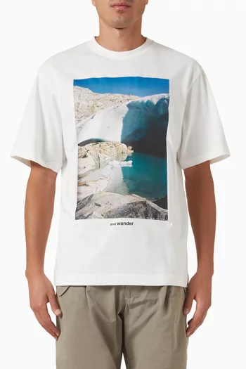 87 Glacier-print T-shirt