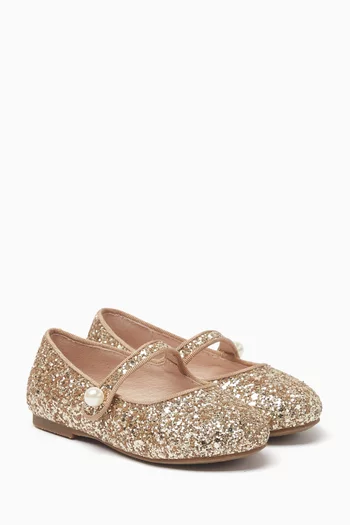 Elin Glitter Ballet Flats
