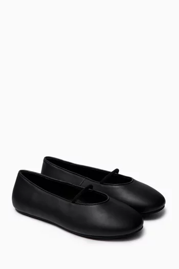Daphne Ballerinas in Leather