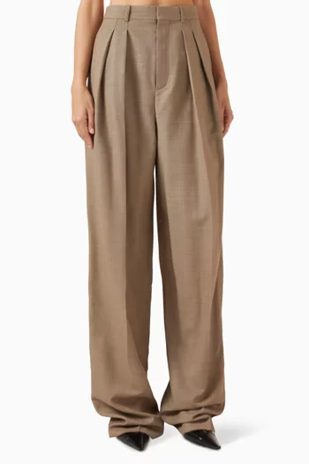 Wide-leg Pants in Wool