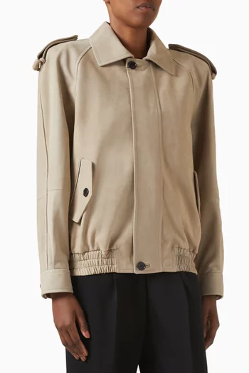 Bomber Jacket in Nubuck