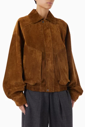 Bomber Jacket in Suede
