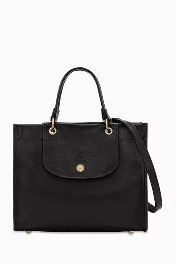 Small Cabas Tote Bag in Leather