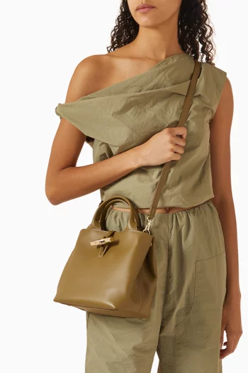 Small Le Roseau Tote Bag in Leather