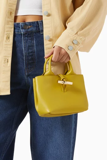 XS Le Roseau Tote Bag in Calfskin Leather