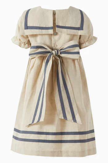 Cordelia Sailor Dress in Cotton-linen
