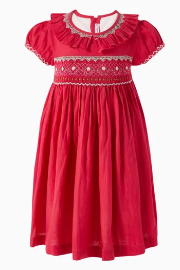 Lolita Hand-smocked Dress in Linen