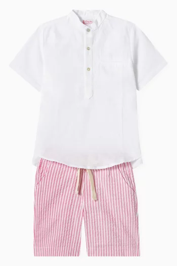 Stripe Cortino Shorts