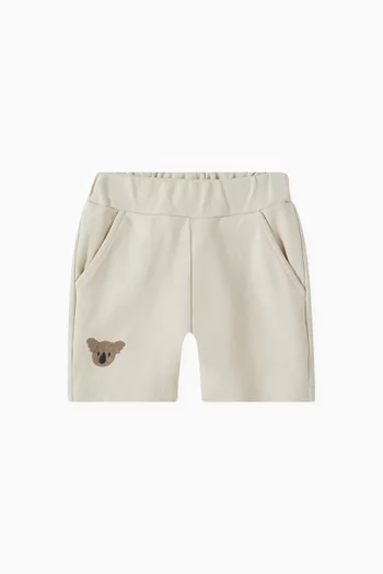 Ithri Koala-embroidered Sweatshorts in Organic Cotton
