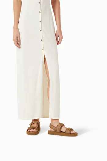 Velcro Sandals in Suede
