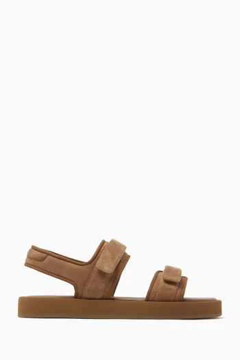 Velcro Sandals in Suede