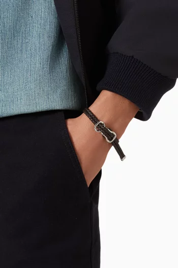 Braided Bracelet in Nappa Leather