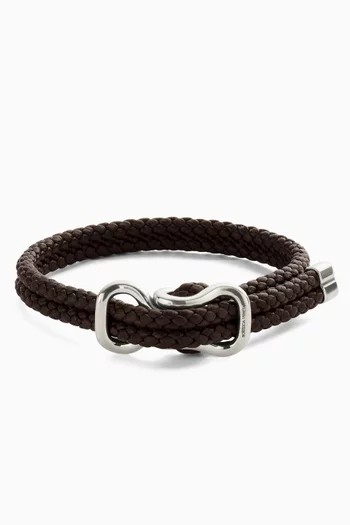 Braided Bracelet in Nappa Leather