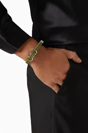 Braided Bracelet in Nappa Leather