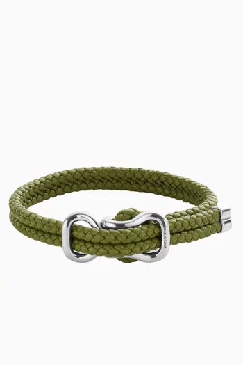 Braided Bracelet in Nappa Leather