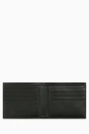 Bifold Wallet in Intrecciato Leather