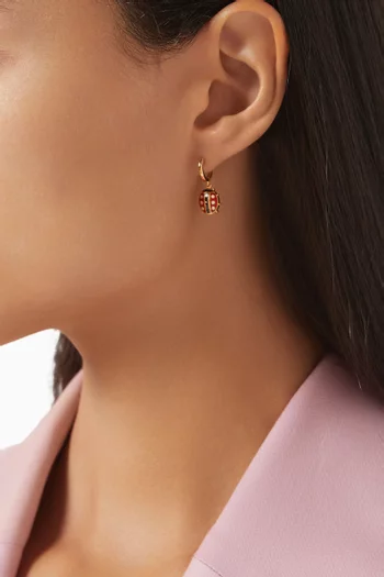Love Bug Single Earring in 18kt Yellow Gold