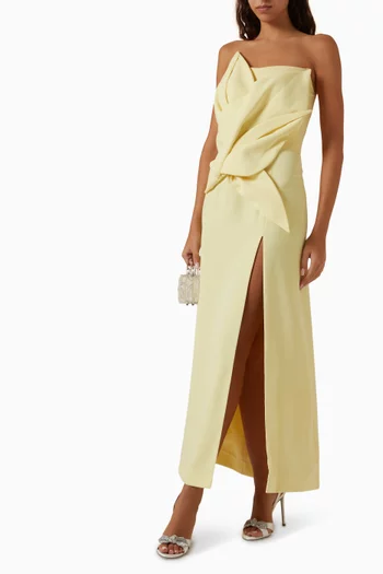 Diya Draped Dress in Crepe