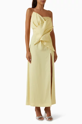 Diya Draped Dress in Crepe