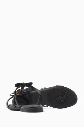 Gianni Ribbon Sandals in Leather