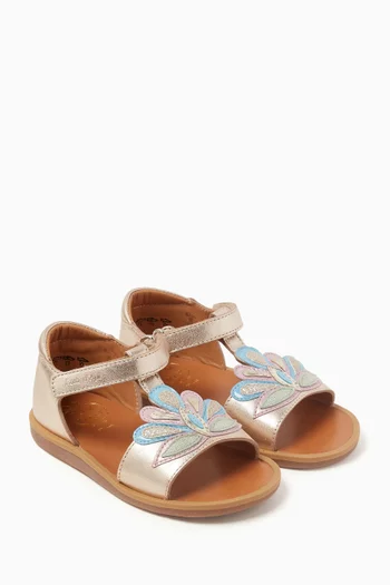 صندل بوبي فاير جلد لامع