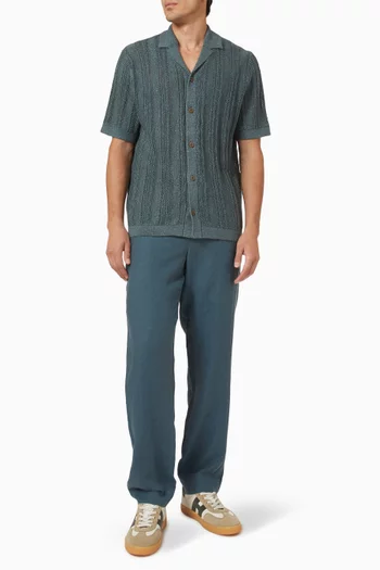 Crochet Cabana Shirt in Cotton-blend