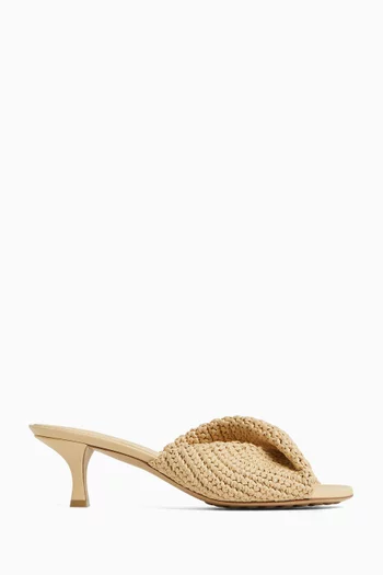 Blink 50 Sandals in Crochet Raffia