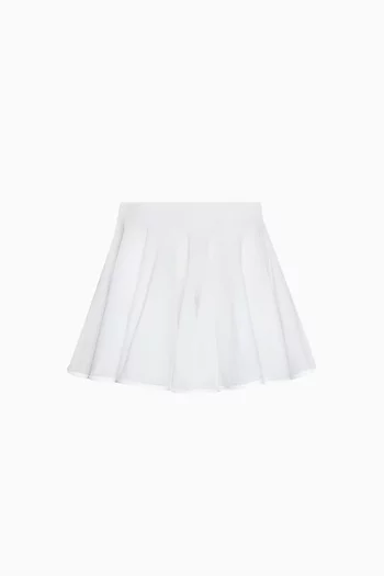 Skater Mini Skirt in Viscose-blend Knit