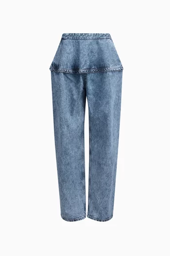 Basque Peplum Jeans
