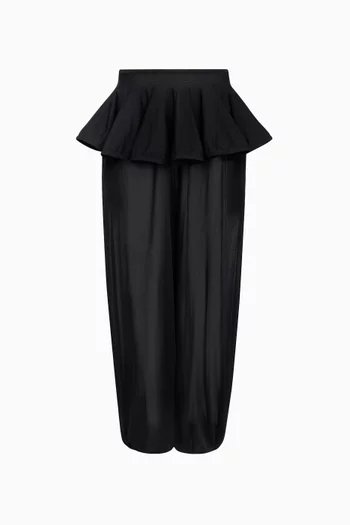 Peplum Pants in Viscose-knit