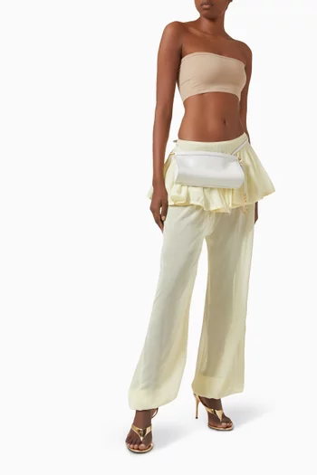 Peplum Pants in Viscose-knit