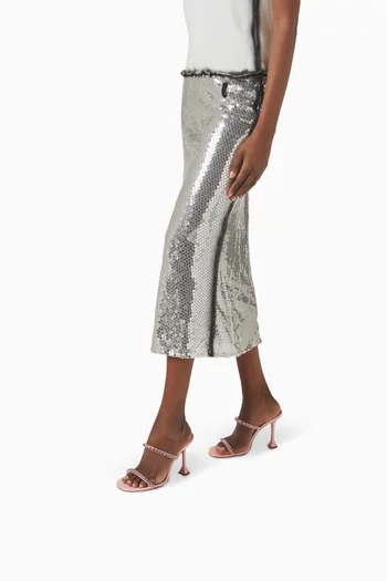 Gigi 95 Slipper Mules in Satin