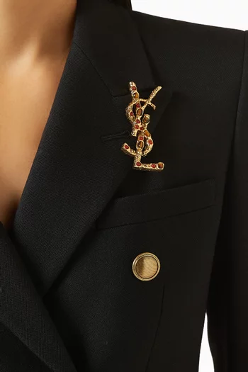 Cassandre Brooch in Brass