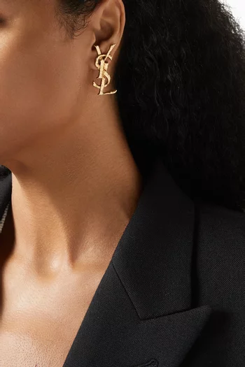 Cassandre Single Clip Earring in Gold-tone Brass