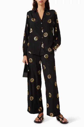 Miley Foil Shirt in Viscose