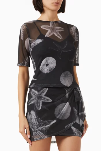 Seashell T-shirt in Mesh