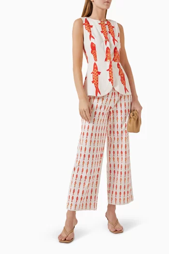 Marina Sol Waistcoat in Cotton