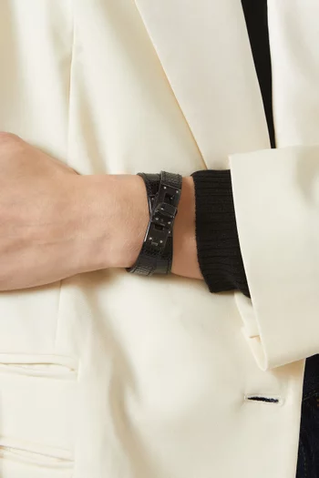 Kelly Double Tour Bracelet in Salvator Lizard