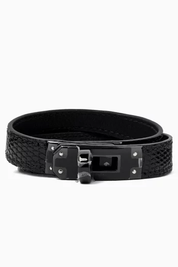 Kelly Double Tour Bracelet in Salvator Lizard